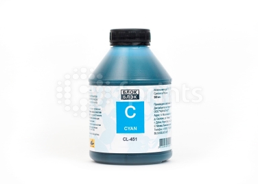 Чернила Блок Блэк для Canon CLI-451C / CLI-451C XL Cyan 500 мл.