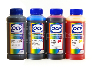 Чернила OCP для Epson XP-303, XP-306, XP-406, XP-33 комплект 4 цвета по 100 гр.