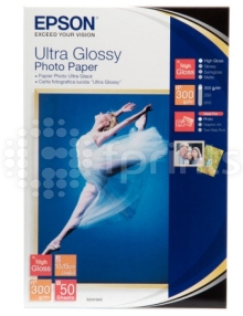 Фотобумага Epson Ultra Glossy Photo Paper 10х15 (А6) 300 г/м глянцевая 50 л.