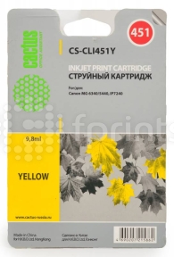 Картридж Cactus CS-CLI451Y Yellow