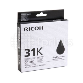 Картридж гелевый Ricoh GC 31K Aficio GX e2600 / GX e3300N / GX e3350N / GX e5550N Black