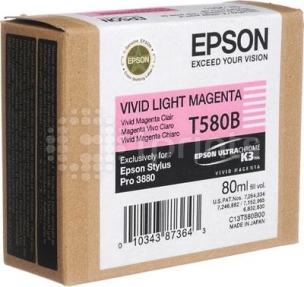 Картридж Epson T580B Vivid-Light-Magenta