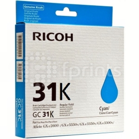 Картридж гелевый Ricoh GC 31K Aficio GX e2600 / GX e3300N / GX e3350N / GX e5550N Cyan