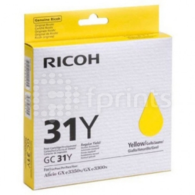 Картридж гелевый Ricoh GC 31Y Aficio GX e2600 / GX e3300N / GX e3350N / GX e5550N Yellow