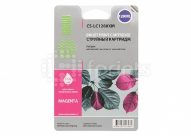 Картридж Cactus CS-LC1280XM Magenta (красный) для Brother MFC-J6510 / 6910DW (16.6мл)