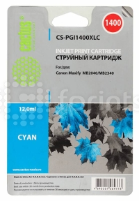 Картридж Cactus CS-PGI1400XLC синий для Canon MB2050 / MB2350 / MB2040 / MB2340 (11.5мл)