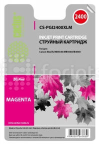 Картридж Cactus CS-PGI2400XLM Magenta (красный) для Canon MAXIFY iB4040 / МВ5040 / МВ5340 (20.4мл)