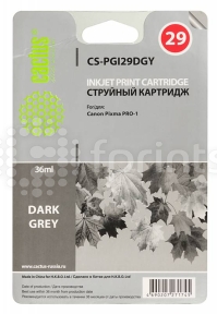 Картридж Cactus CS-PGI29DGY темно-серый для Canon Pixma Pro-1 (36мл)