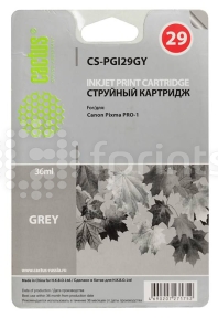 Картридж Cactus CS-PGI29GY серый для Canon Pixma Pro-1 (36мл)