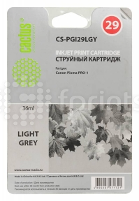 Картридж Cactus CS-PGI29LGY светло-серый для Canon Pixma Pro-1 (36мл)