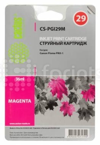 Картридж Cactus CS-PGI29M Magenta (красный) для Canon Pixma Pro-1 (36мл)