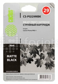 Картридж Cactus CS-PGI29MBK Black (черный) матовый для Canon Pixma Pro-1 (36мл)