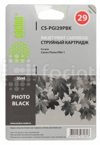 Картридж Cactus CS-PGI29PBK фото Black (черный) для Canon Pixma Pro-1 (36мл)