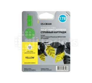 Картридж Cactus CS-CB320 Yellow