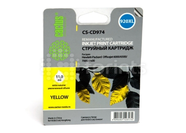 Картридж Cactus CS-CD974 Yellow