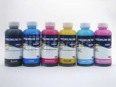 Комплект сублимационных чернил InkTec 6 цвета по 100 мл.
