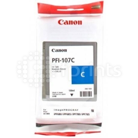 Картридж Canon PFI-107 Cyan (голубой) Cyan для iPF680 / 685 / 780 / 785 130 мл. 6706B001