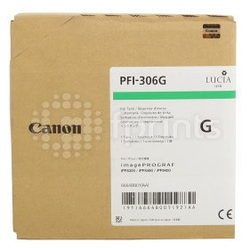 Картридж Canon PFI-306G Green для iPF 8300 / 8300S / 8400 / 9400 / 9400S 330 мл. 6664B001