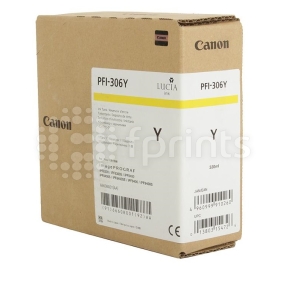 Картридж Canon PFI-306Y Yellow для iPF 8300 / 8300S / 8400 / 9400 / 9400S 330 мл. 6660B001