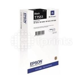 Картридж Epson I / Cyan (голубой) (b) WF-8090 / 8590 XL Black (черный) C13T755140