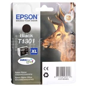 Картридж Epson T1301 Black (черный) экстраповышенной емкости для SX525 / SX620 / BX320 / BX625 C13T13014010