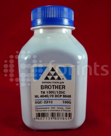 Тонер для Brother TN 130C / 135C HL 4040 / 50 / 70 / DCP 9040 cyan (фл. 100г) AQC фас. Россия