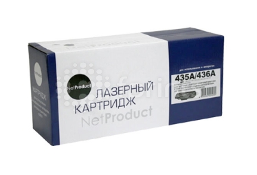 Лазерный картридж NetProduct для HP CB435A/CB436A Black