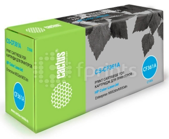 Тонер картридж Cactus CS-CF361A Cyan (голубой) для HP CLJ M552dn / M553dn / M553N / M553x (5000стр.)