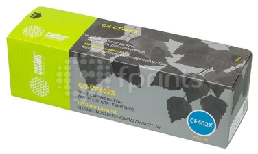 Тонер Картридж Cactus CS-CF402X Yellow (желтый) для HP CLJ M252 / 252N / 252DN / 252DW / M277n / M277DW (2300стр.)