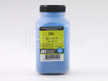 Тонер Hi-Color для OKI C3300n / C3400n Cyan 50 гр.