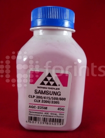 Тонер для SAMSUNG CLP 300 / 315 / 320 / 325 / 360 / 415 / 500 / 510 / 600 / 610 / 660 / CLX3300 / 3305 Magenta (фл. 45г) AQC фас